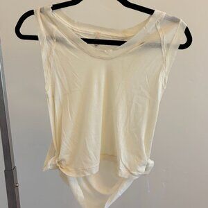 Free People Movement Sleeveless Ribbed Tank – Cream